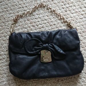 Marc by Marc Jacobs sweet bow black Lambskin Leather Shoulder Bag